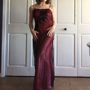Moody Satin Evening Gown